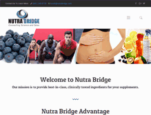 Tablet Screenshot of nutrabridge.com